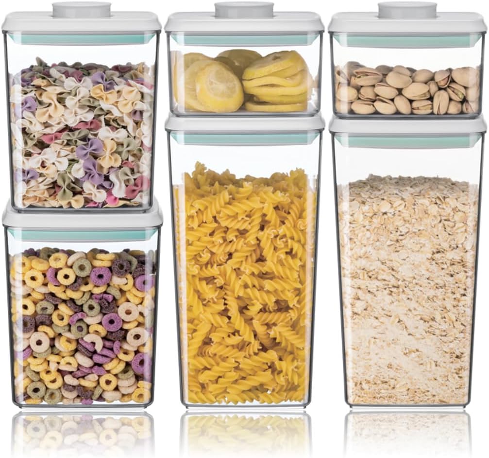 Airtight Pop-Lid Container Set, 6 Pieces