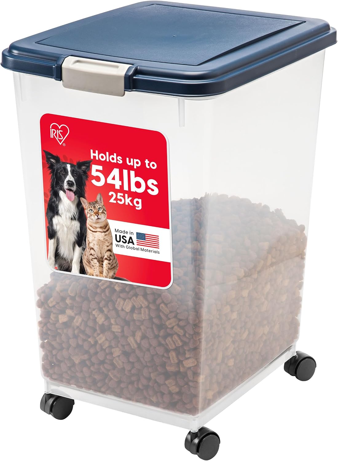 Airtight Storage Container on Wheels, up to 54 lb