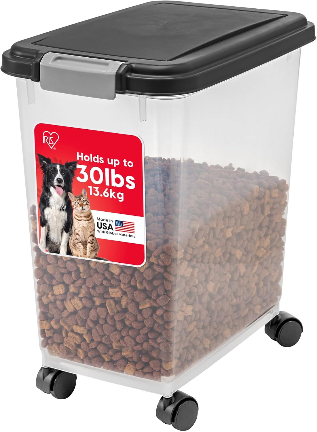 Airtight Storage Container on Wheels, up to 54 lb