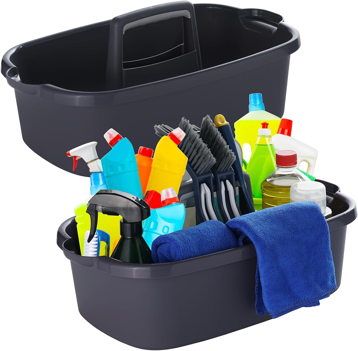 Cleaning Caddy with Handle, 2 Pack, Large
