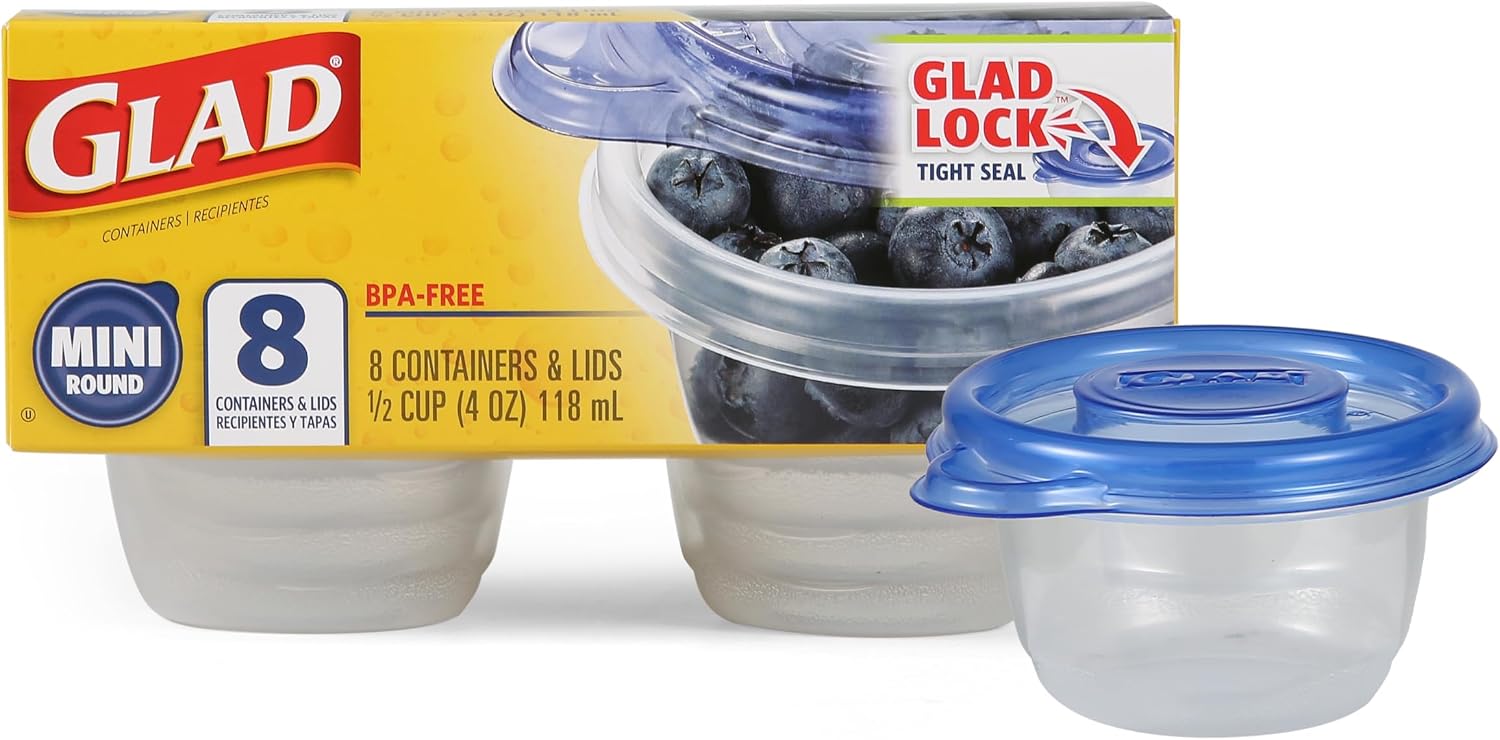 Deep-Dish Containers, 64 oz, 3 Count
