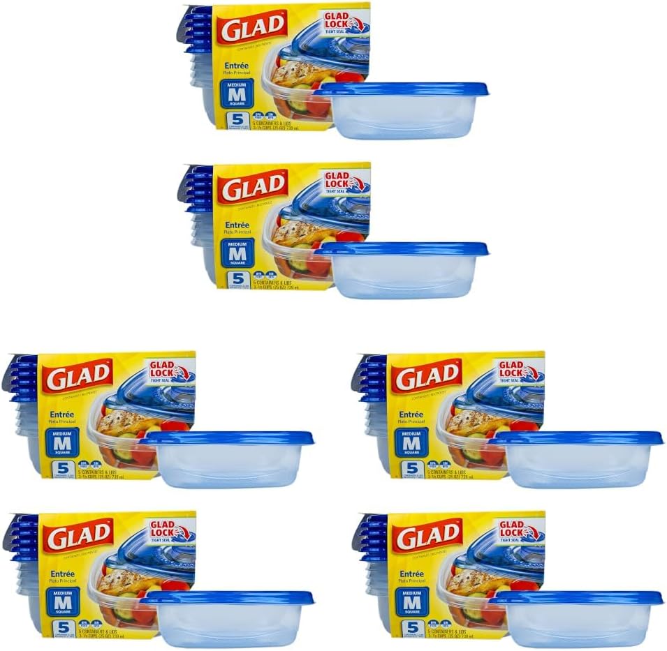 Deep-Dish Containers, 64 oz, 3 Count