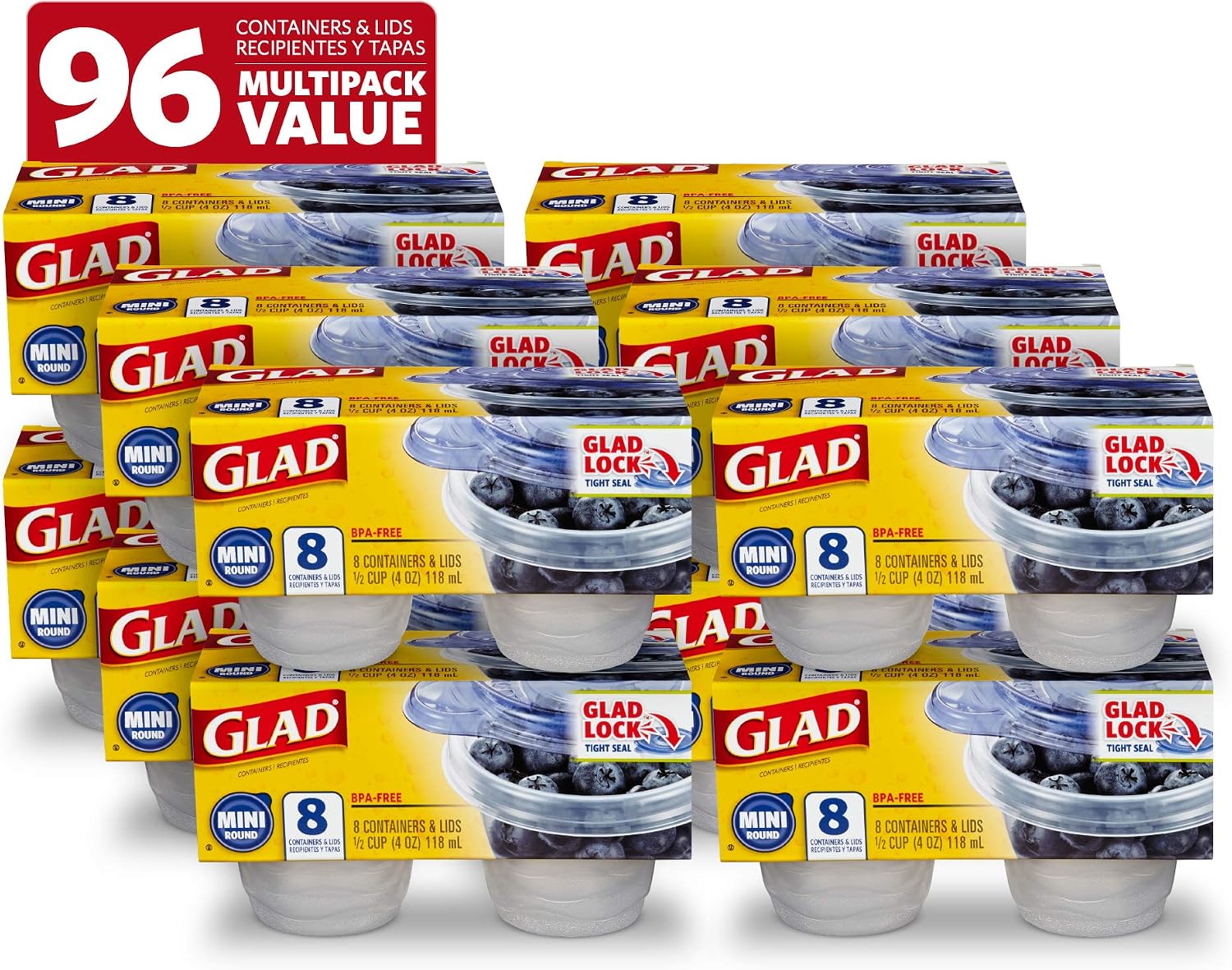 Deep-Dish Containers, 64 oz, 3 Count