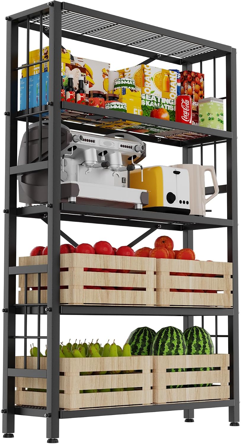 Five-Wire Standing Shelf Unit