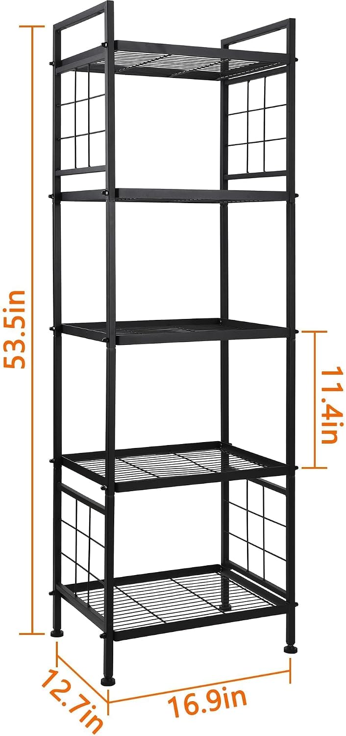 Five-Wire Standing Shelf Unit