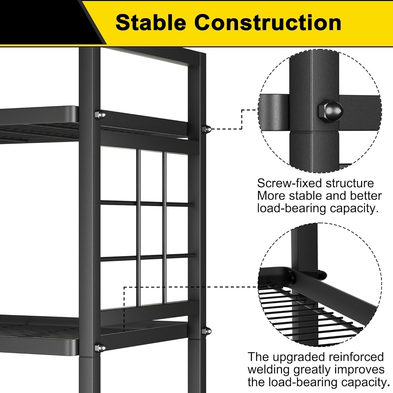 Five-Wire Standing Shelf Unit