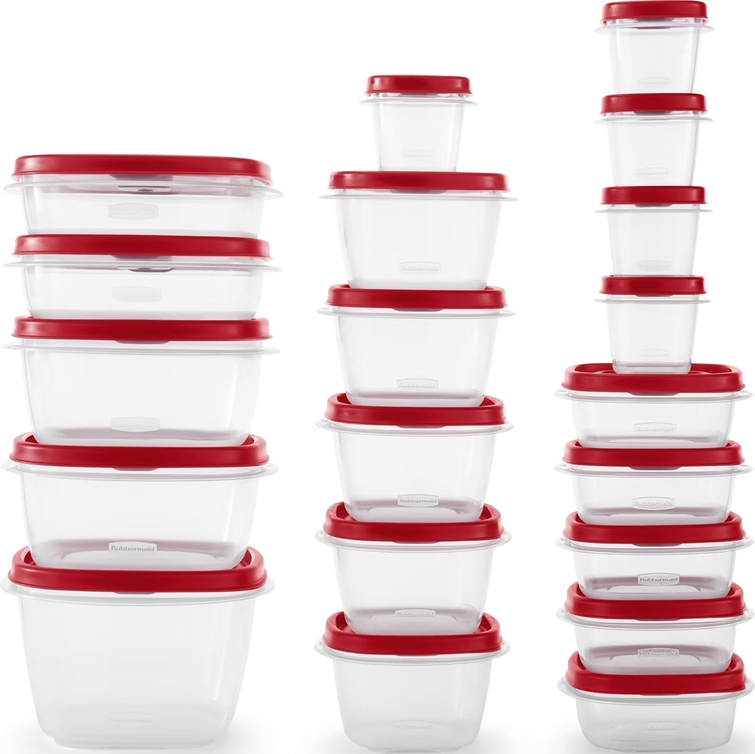 Household Container Set with Lids, 42 Pieces