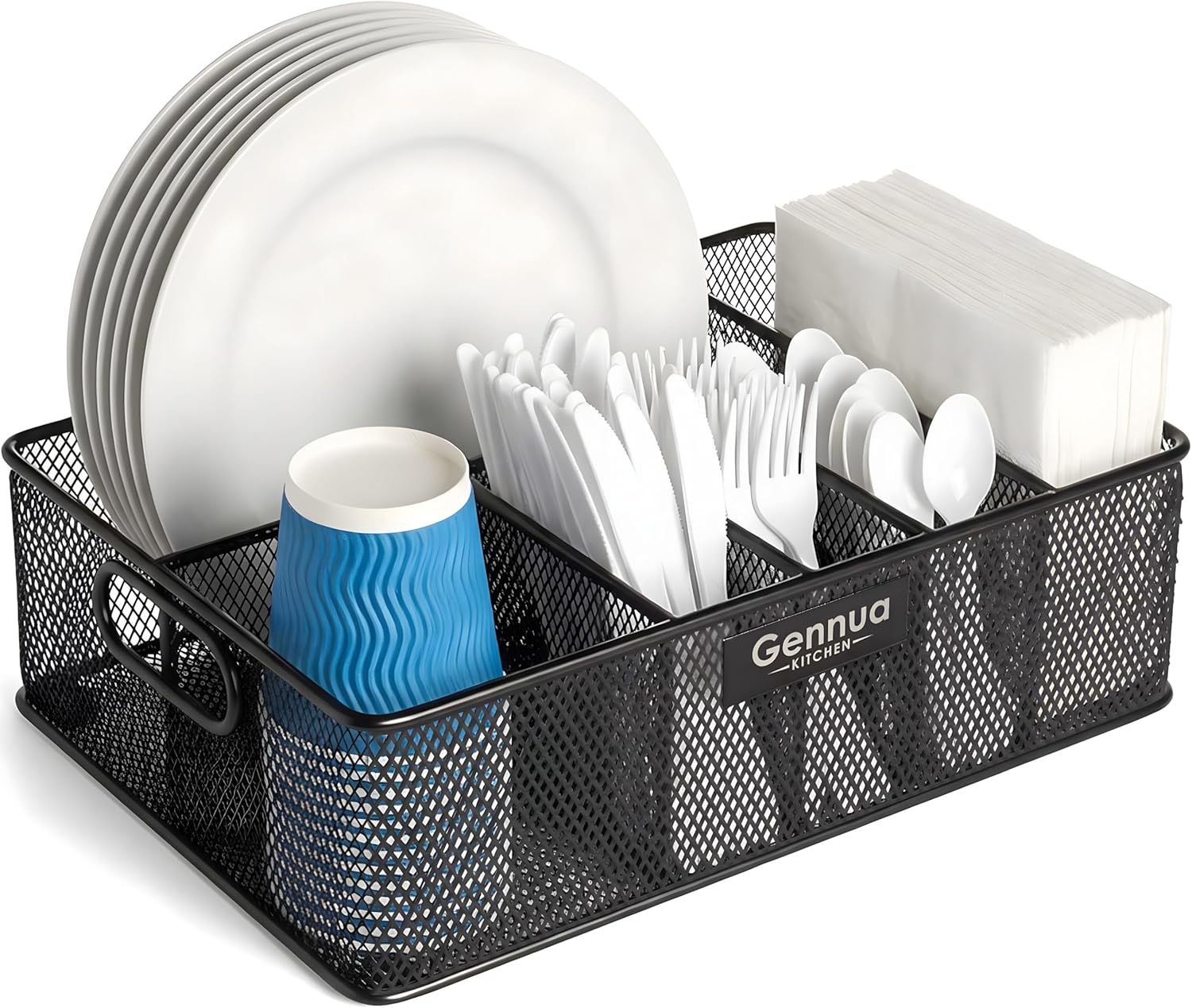 Paper Plate and Utensil Caddy, Extra Large